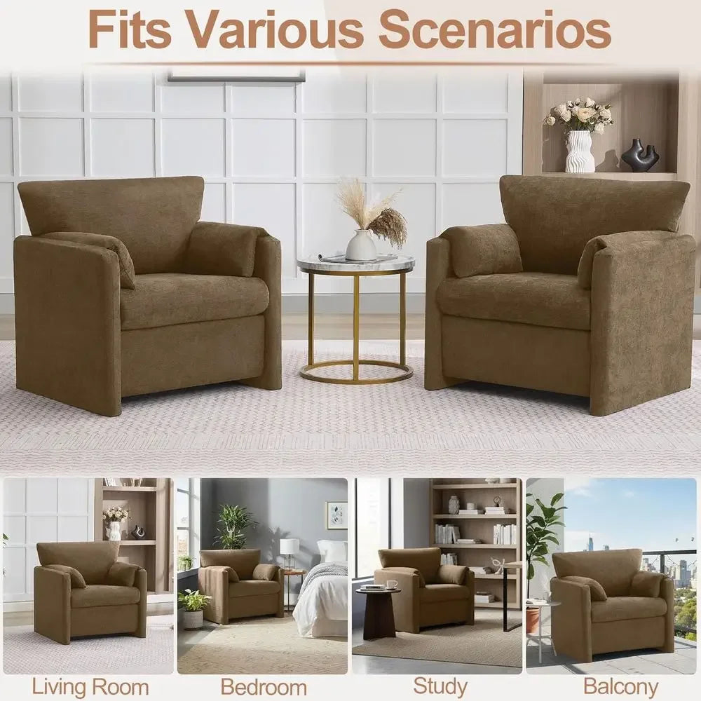 Oversized Accent Chair for Living Room Two Piece Set