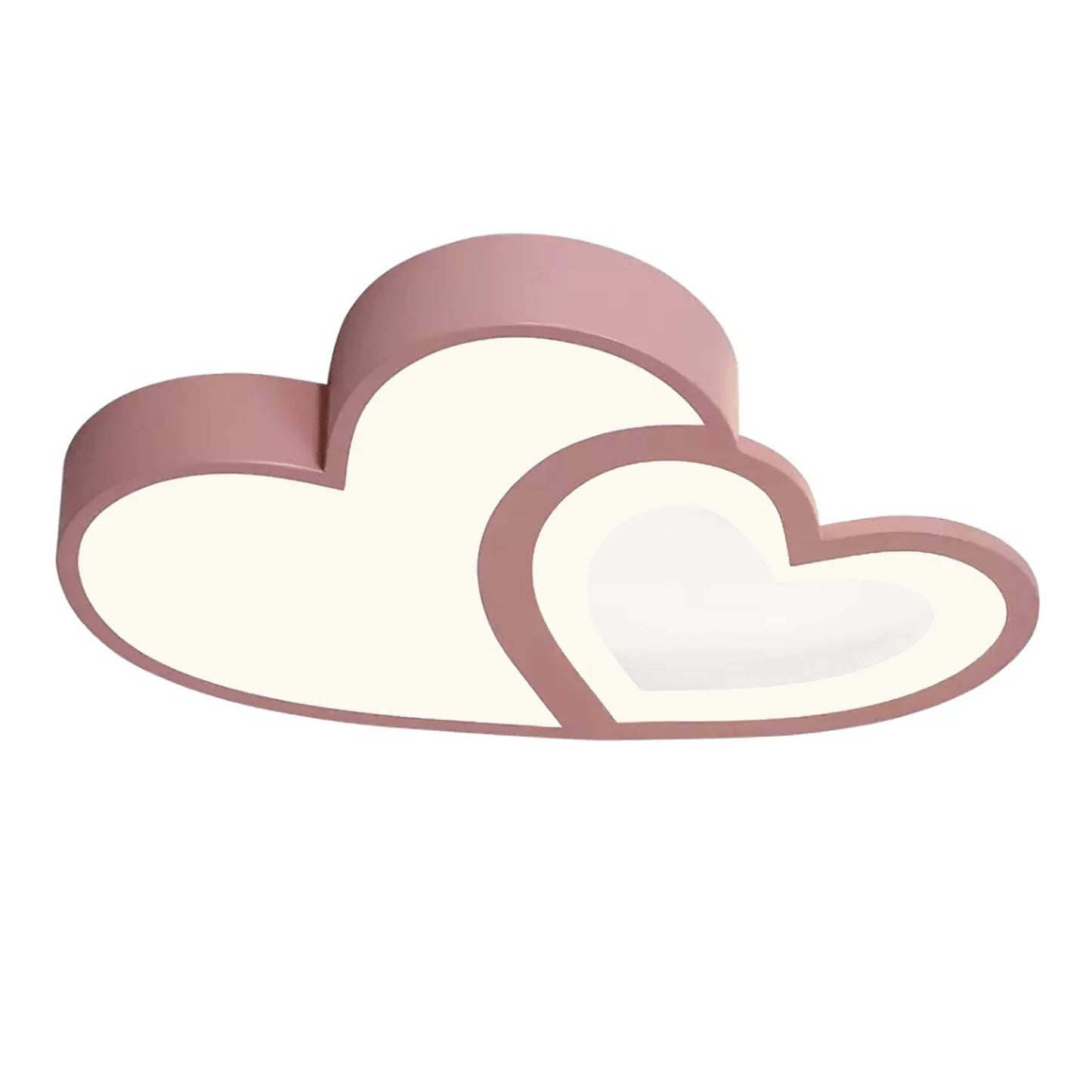 Heart Shaped LED Ceiling Light With Remote Dimmable Kids Room