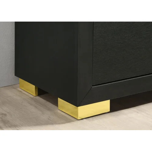 Contemporary 3Pc Bedroom Set With Bed And Nightstands