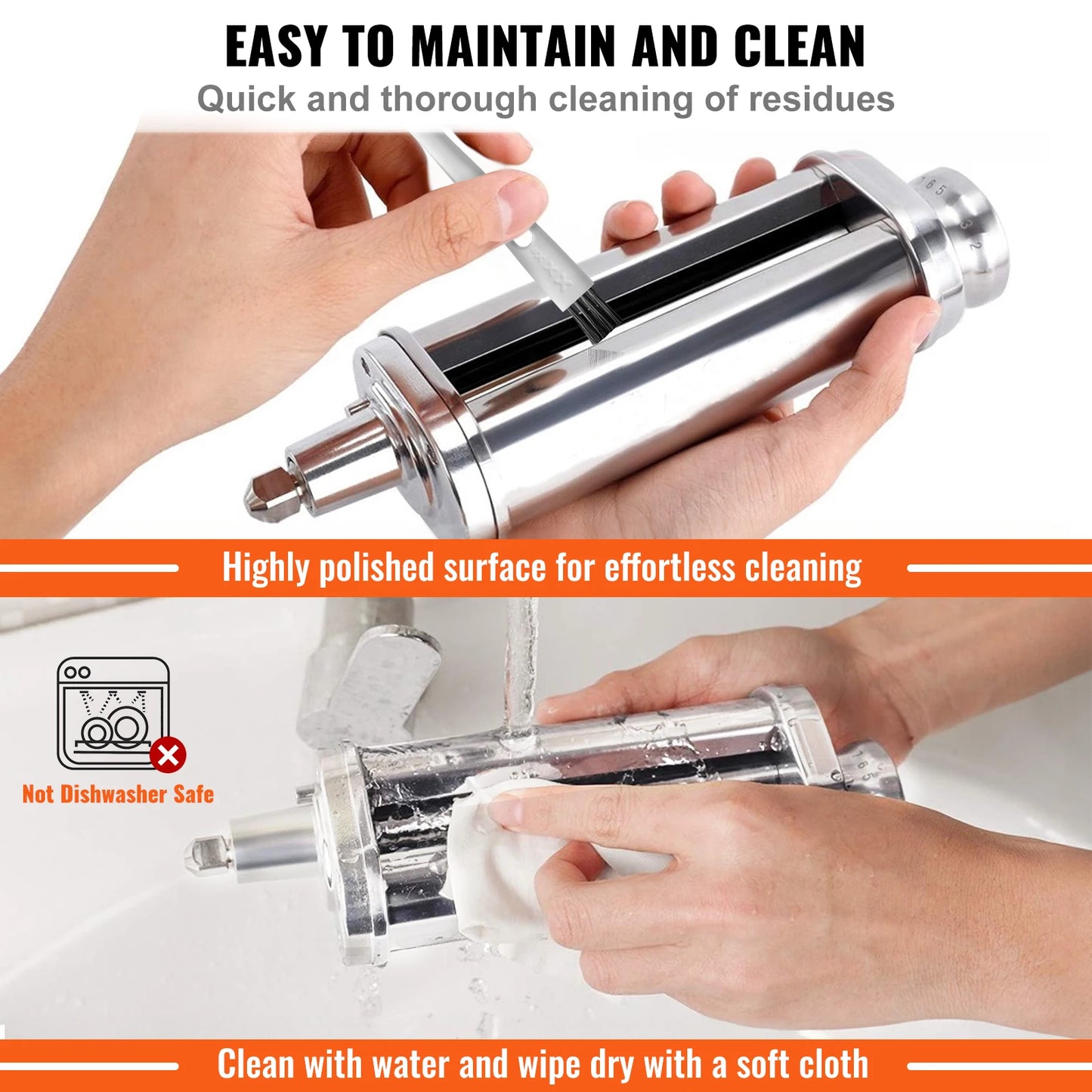 SucceBuy Pasta Sheet Roller Attachment for KitchenAid Stand Mixer