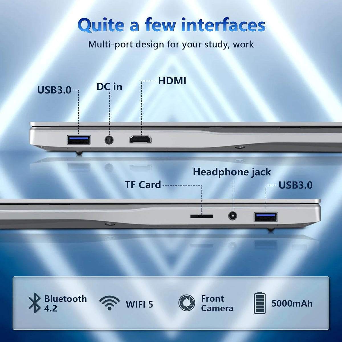 Xiaman Windows 11 Pro Intel Core i3 Laptop Fingerprint Unlock