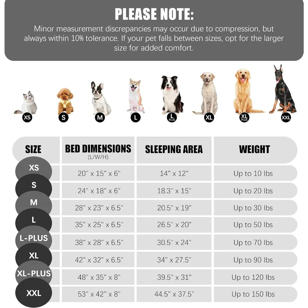 NBVCX Orthopedic Dog Bed With Sides And Supportive Foam
