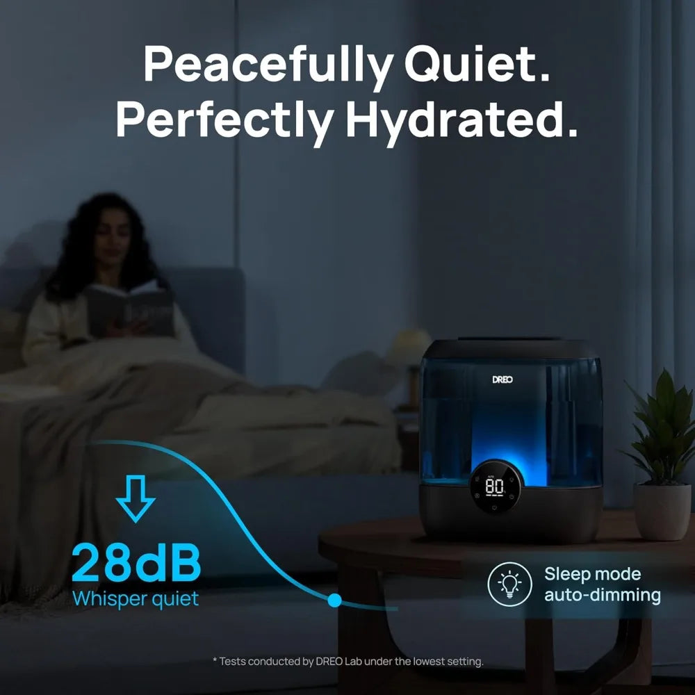 XMSJ Dreo Ultra Quiet Humidifier for Large Rooms Performance
