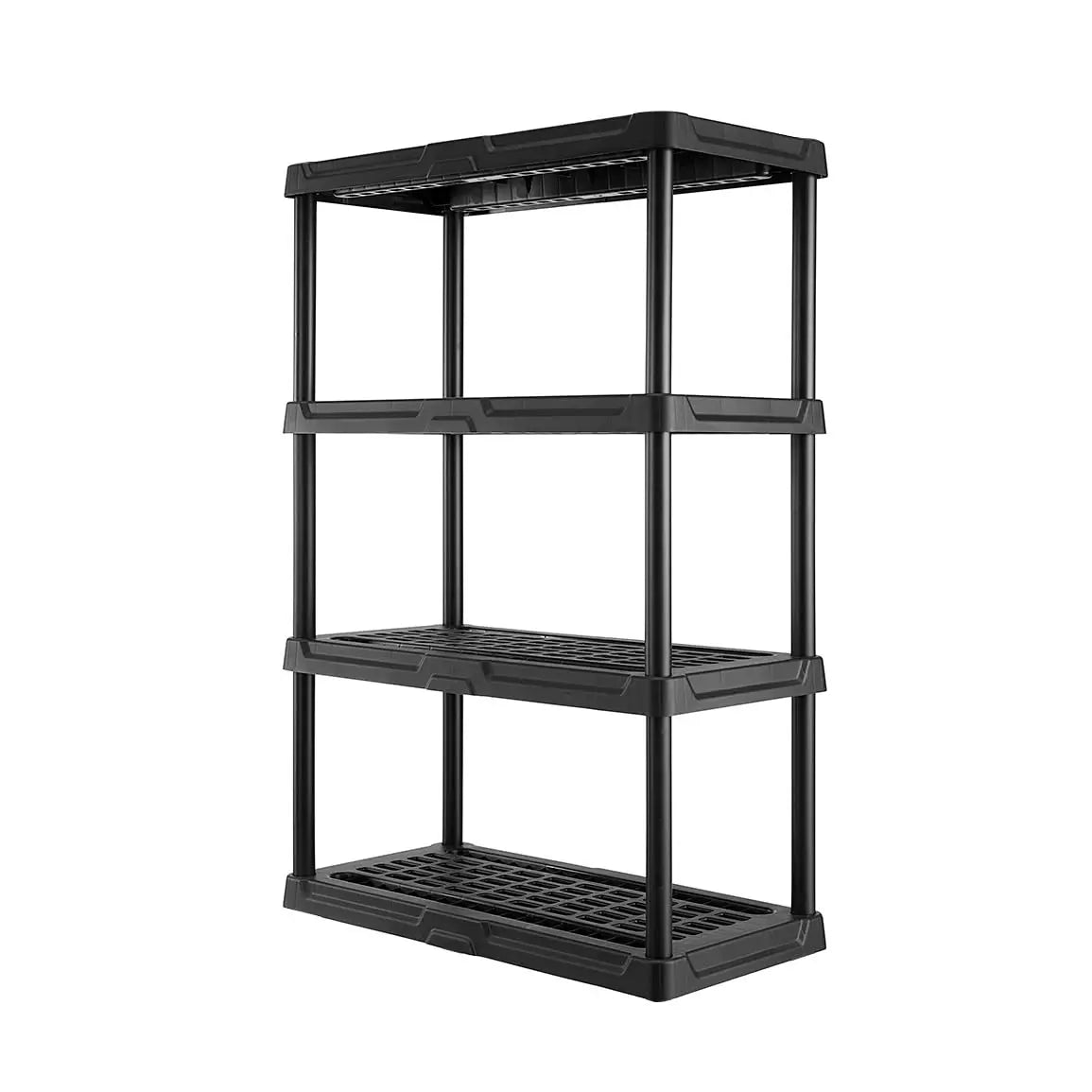 Centrex CX 4 Tier Heavy Duty Plastic Storage Shelves 150lbs Capacity Per Shelf