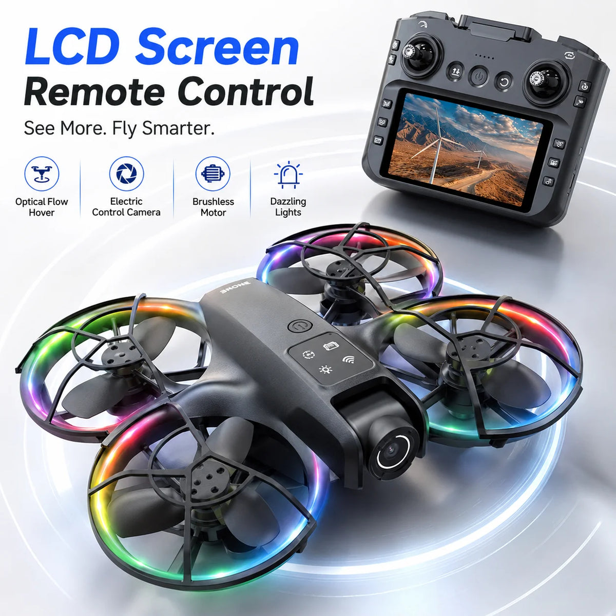 ZNLYRION K200MAX Mini Drone With Adjustable Camera And LCD Remote