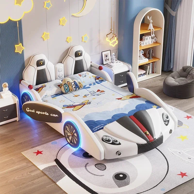 Dutrieux Multifunctional Loft Bed With Lights For Toddlers