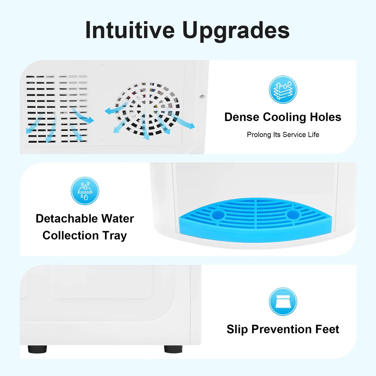 Tabletop Water Dispenser Hot and Cold Compact for Home Office Desk