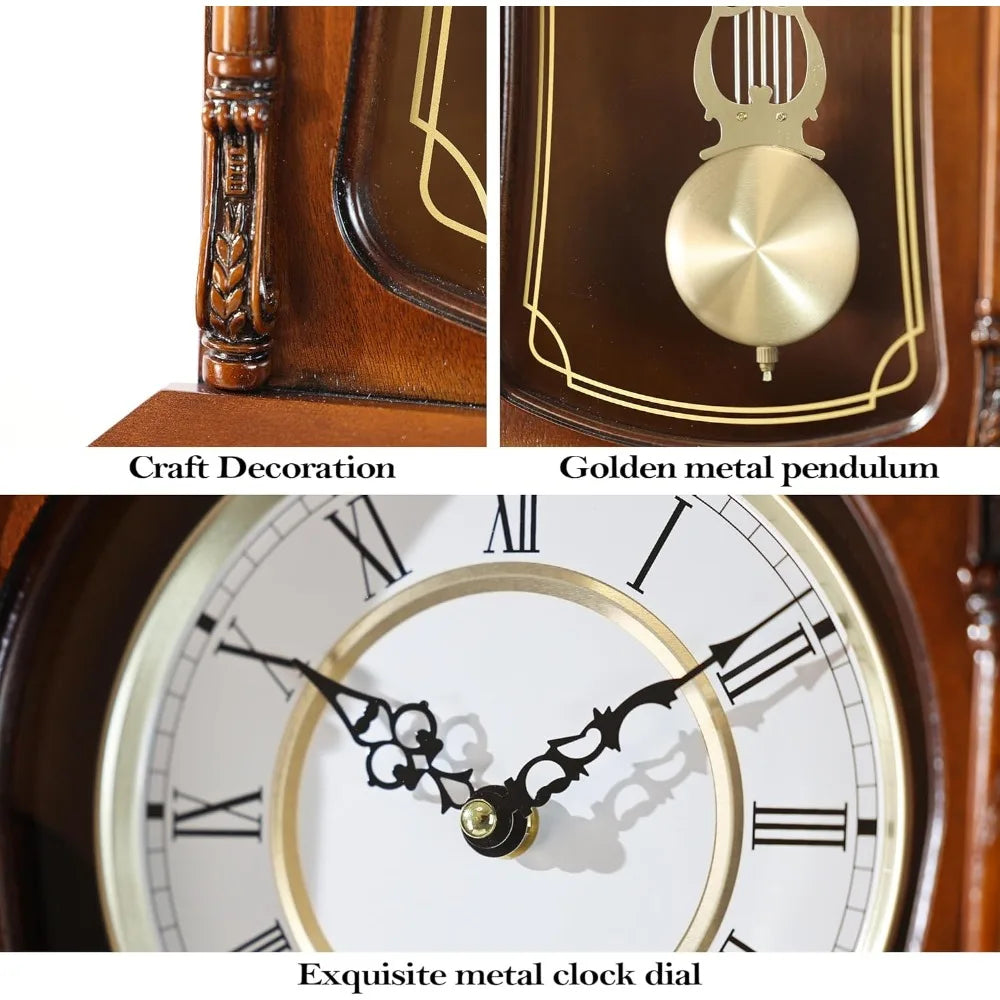 Analog Wall Clock With Hourly And Quarter Hour Chime