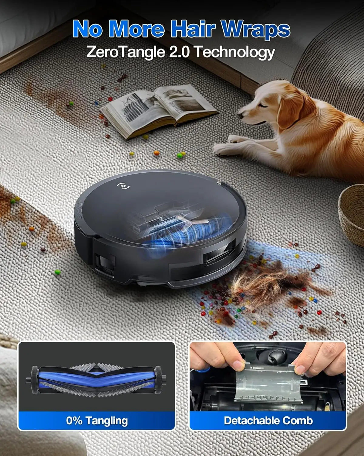 XMSJ T50 MaxPro Robot Vacuum And Mop With Auto Lift