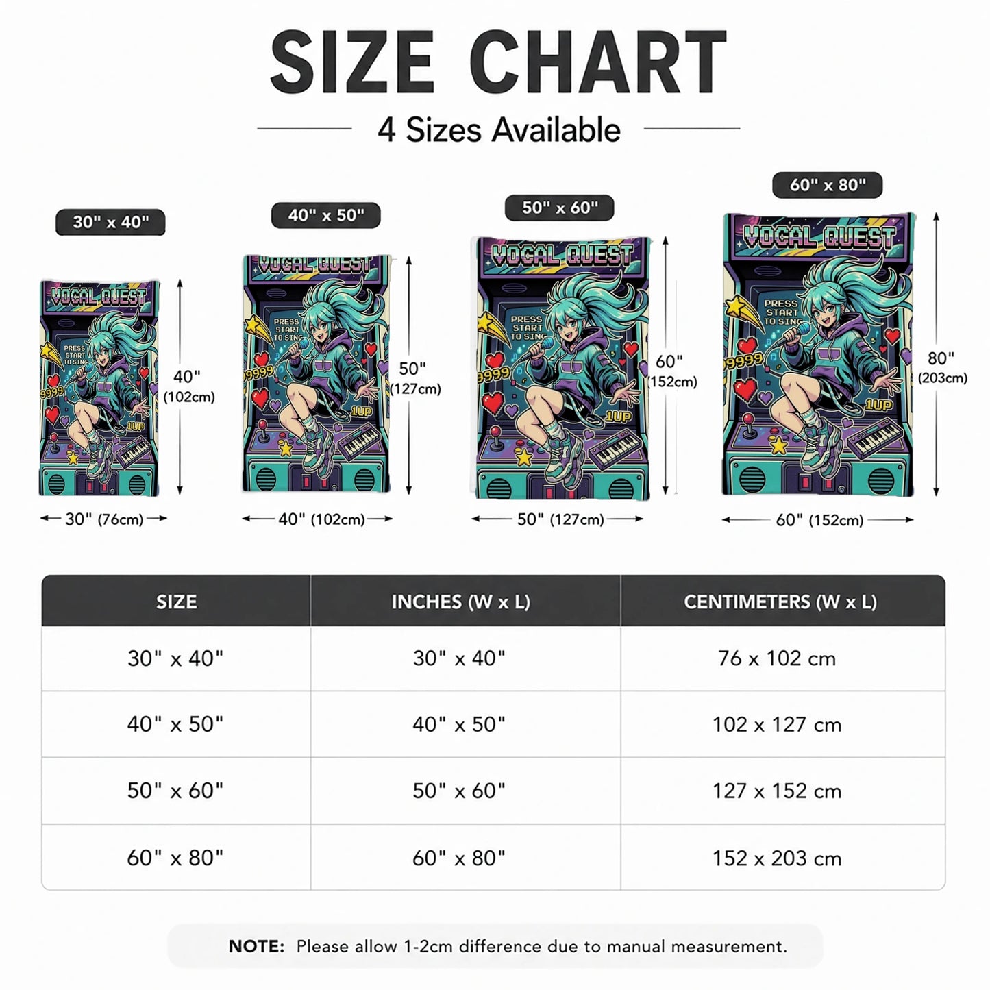 Anime Arcade Pixel Art Flannel Throw Blanket Soft Polyester Knit