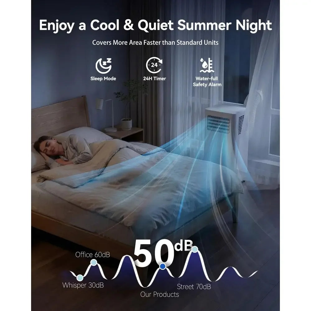 12000 BTU Portable Air Conditioner With App Remote Control