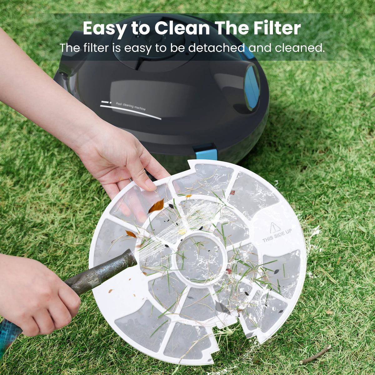 INSE Y10 Cordless Robotic Pool Cleaner Featuring Self Parking