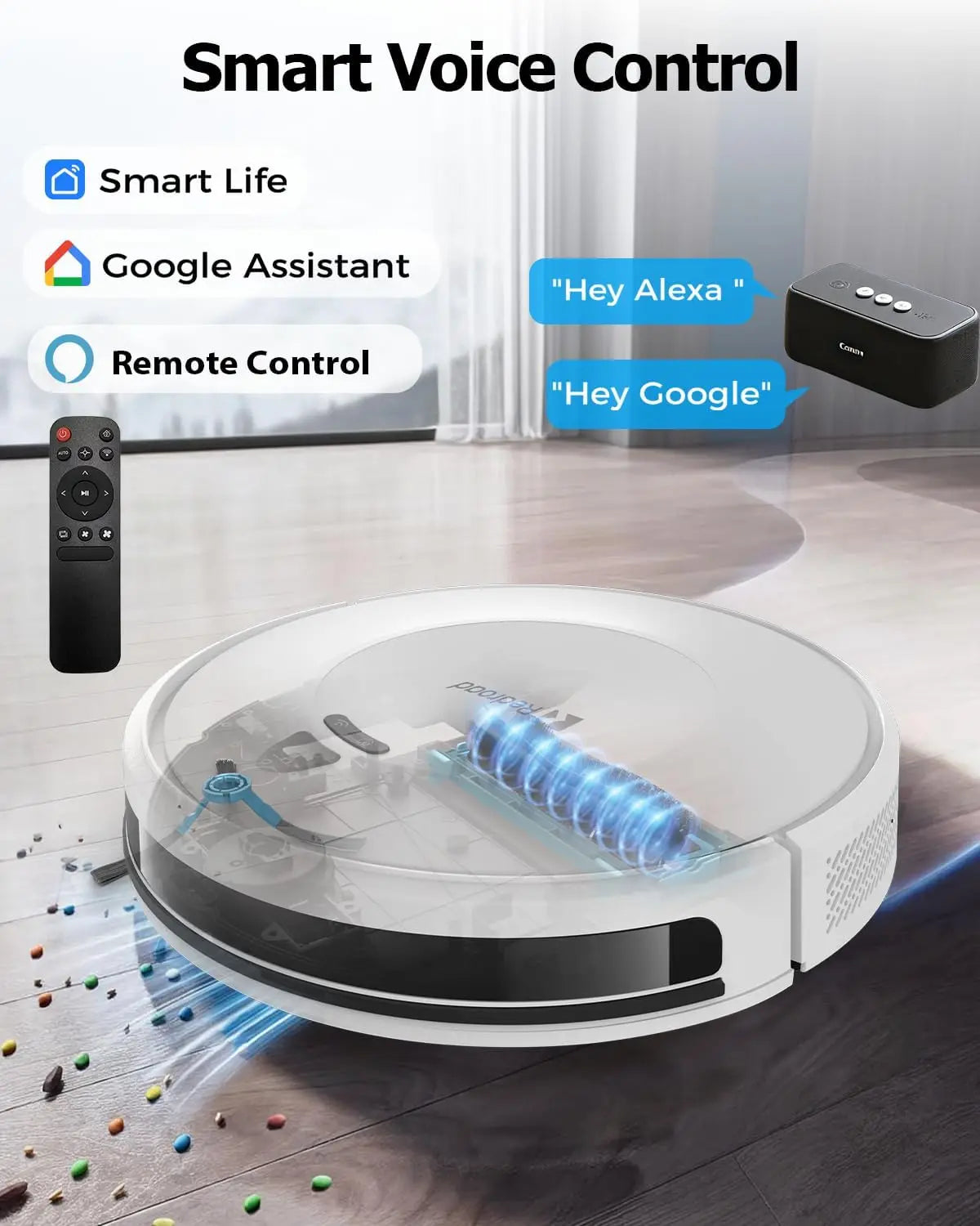 XMSJ Robot Vacuum Cleaner With Mapping And Obstacle Avoidance