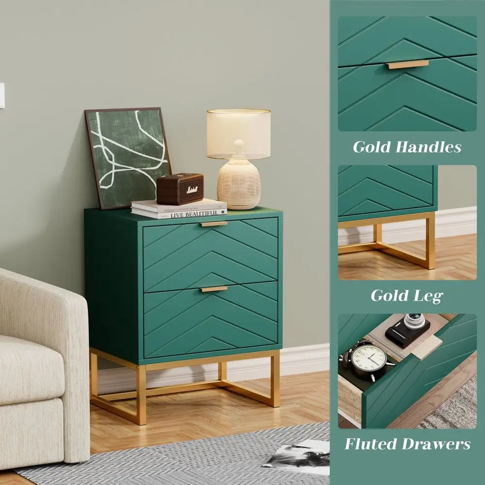 3 Piece Bedroom Set With 6 Drawer Dresser And Nightstands
