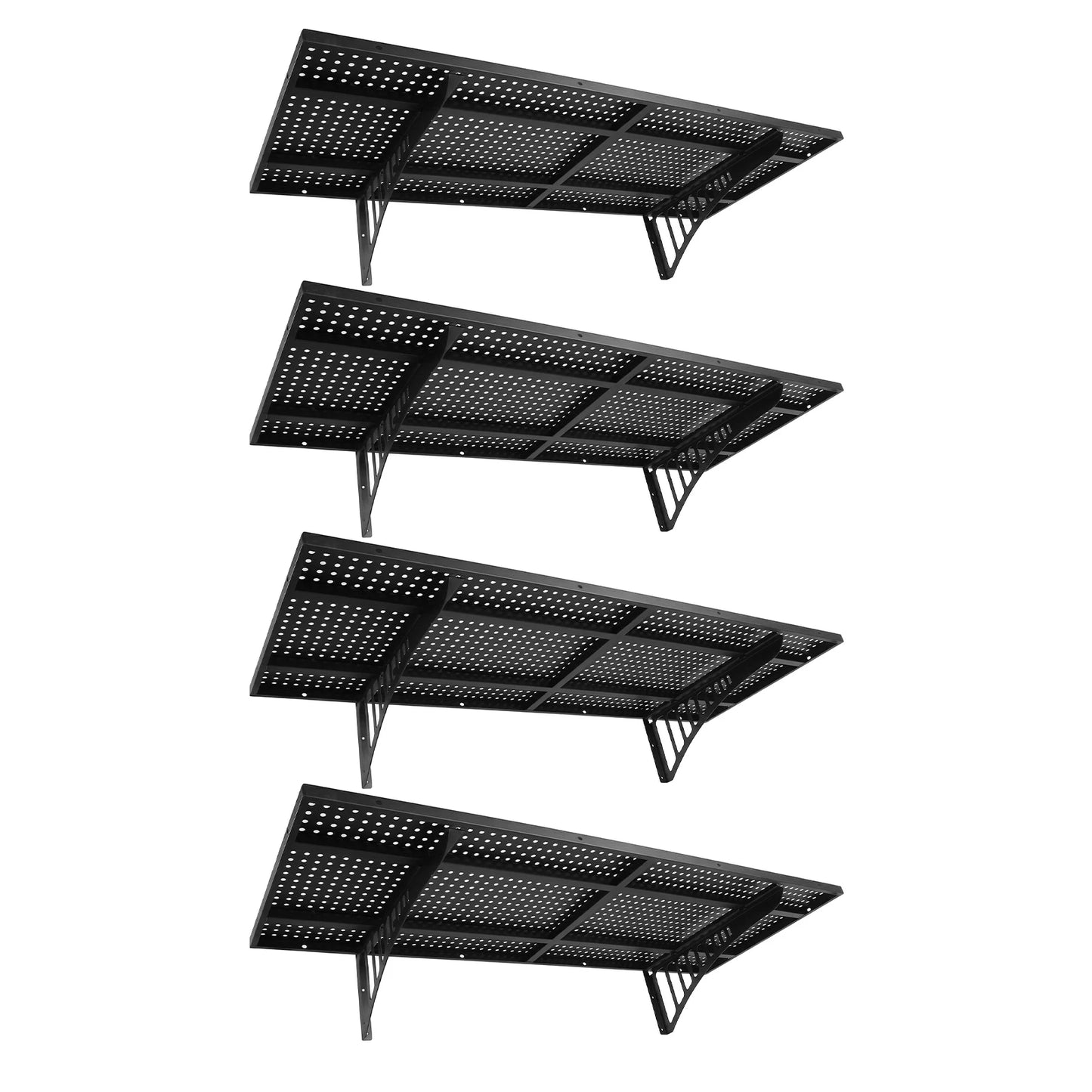 Garage Storage Rack Floating Shelves Heavy Duty Wall Mounted Metal