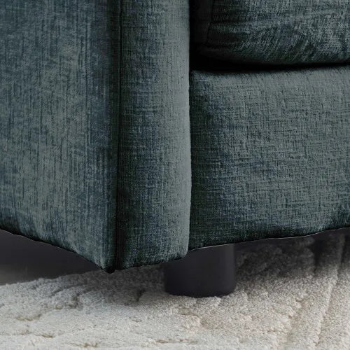 Modern Three Piece Sofa Set With Armchairs And Pillows