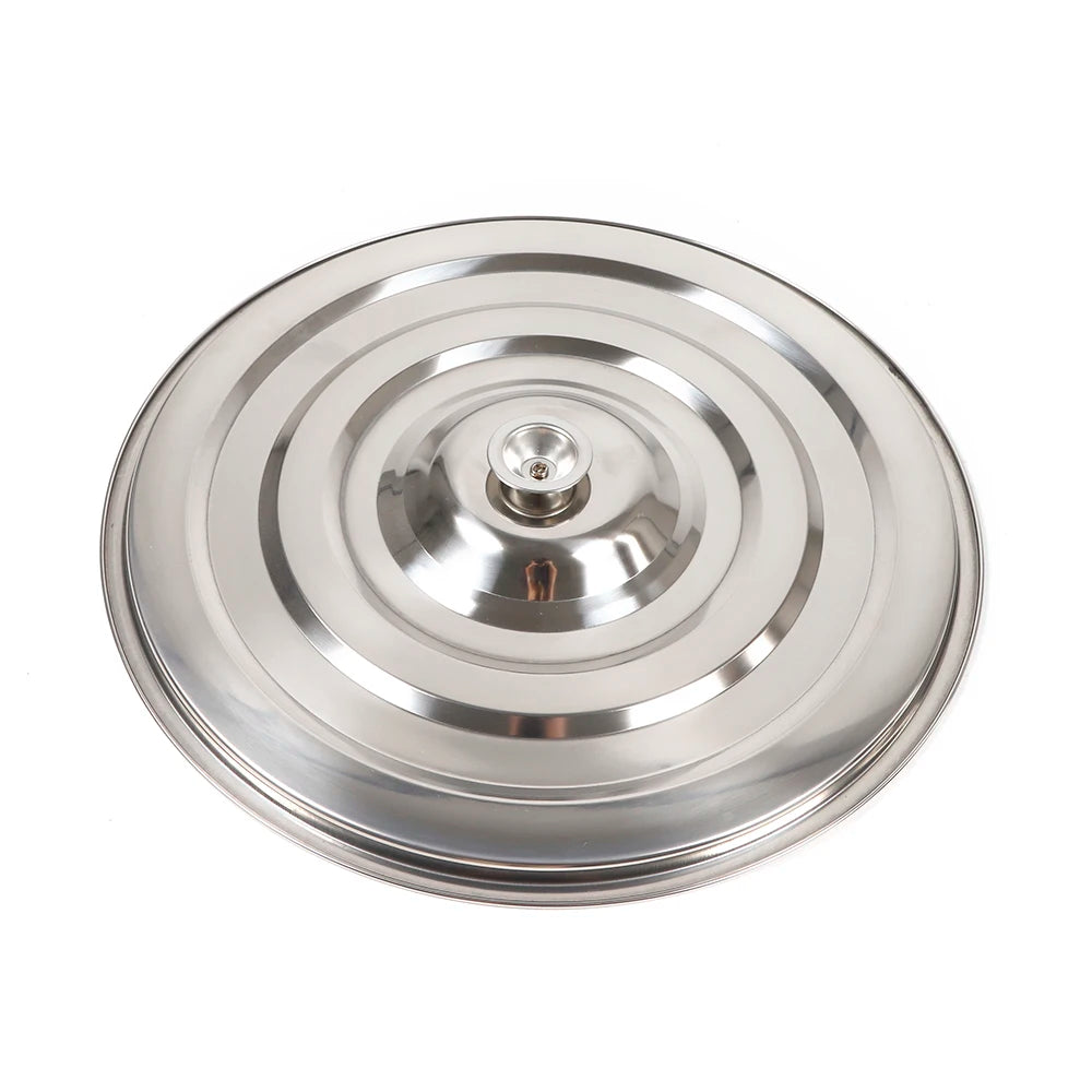 Thickened Stainless Steel Soup Stock Cooking Pot With Domed Lid