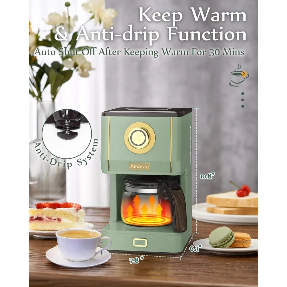 Amaste Drip Coffee Maker Coffee Machine with Adjustable Brew Strength