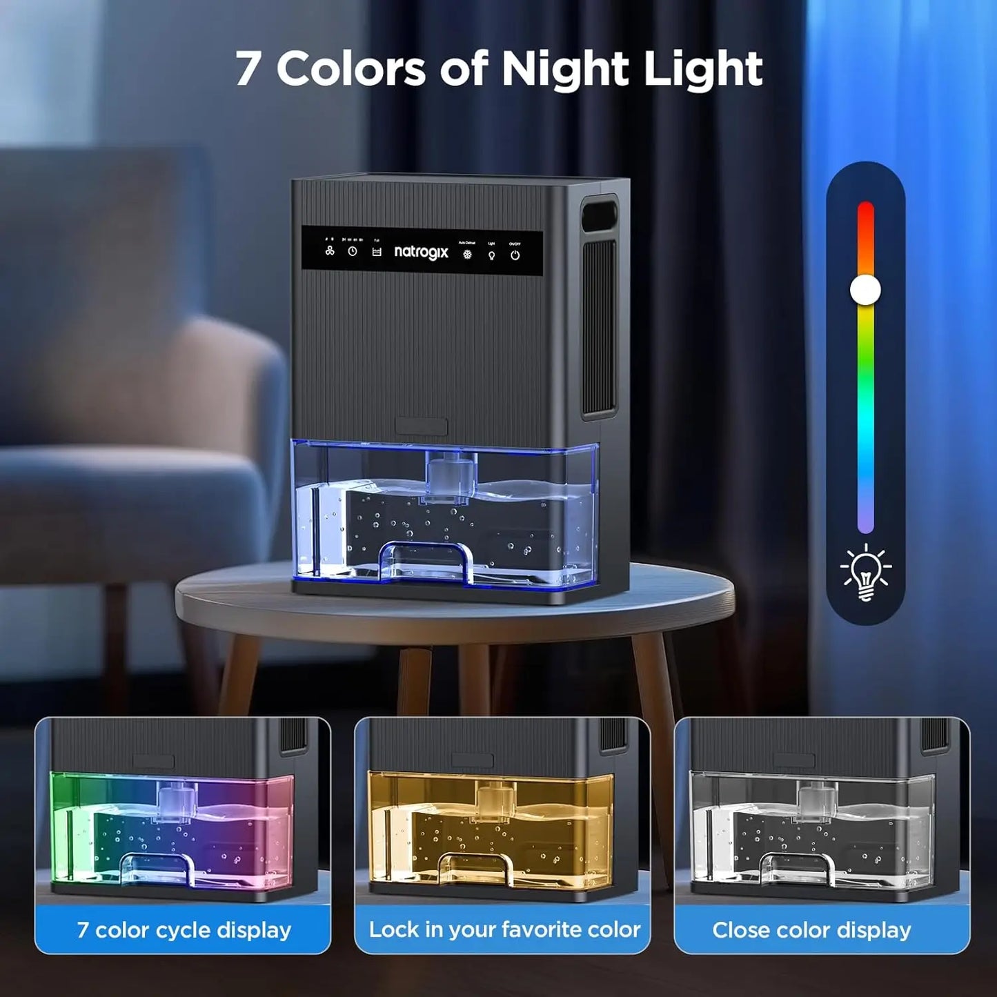 XMSJ Dehumidifier Quiet Operation With Sleep Mode Auto Shutoff