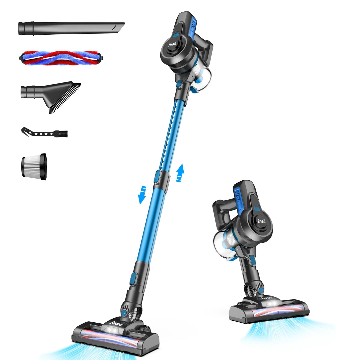 INSE N650 Cordless Vacuum Cleaner 4 in 1 Powered Suction