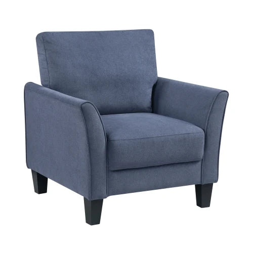 Modern 3 Piece Sofa Set With Solid Wood Frame Cushions