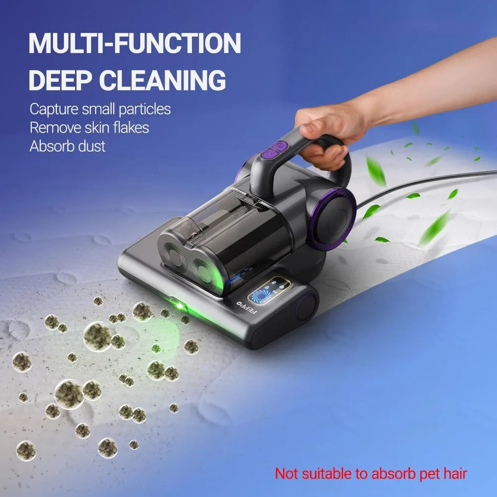 FEPPO Mattress Vacuum Cleaner With UVC Light and HEPA Filter