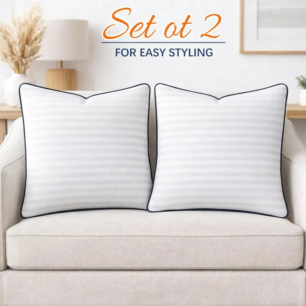 NBVCX Pillow Inserts Set of 2 Down Alternative Cushions