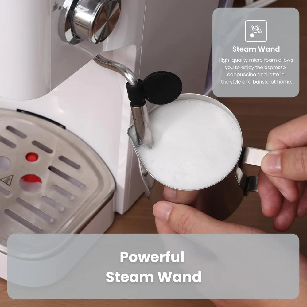 Gevi Espresso Machine 20 Bar With Milk Frother Steam Wand