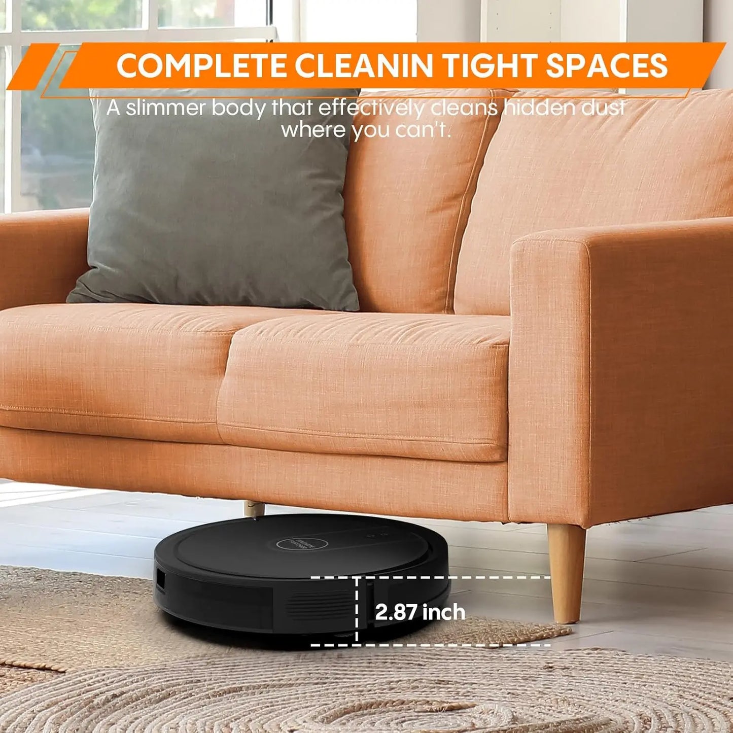 XMSJ Robot Vacuum And Mop Combo 3 In 1 5000Pa Suction Smart Navigation