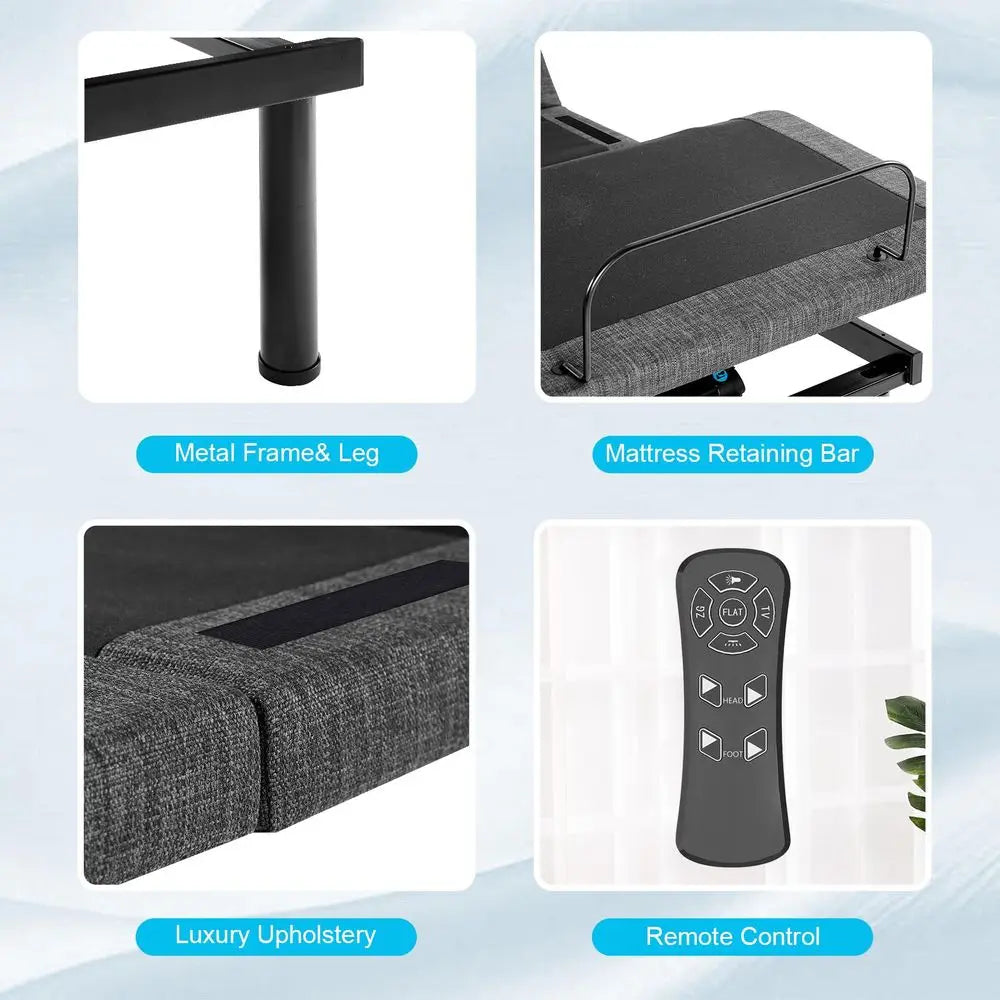 Adjustable Bed Base With Dual Motor And OneTouch Smart Presets