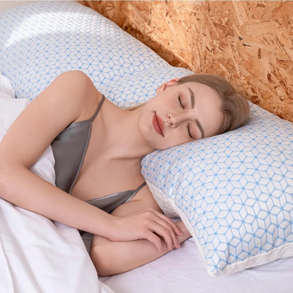Love Attitude Shredded Memory Foam Pillows Cooling Set of 2