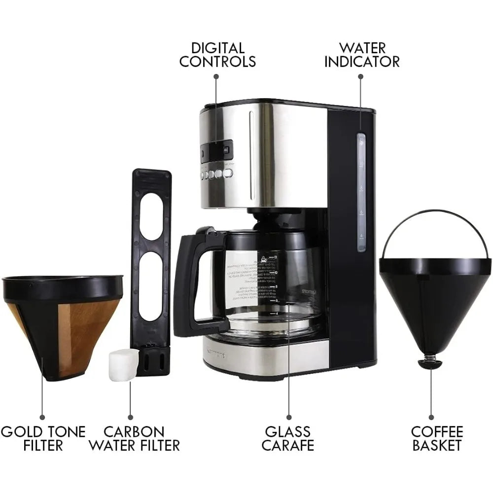 Kenmore Programmable Drip Coffee Maker With Brew Strength Selector