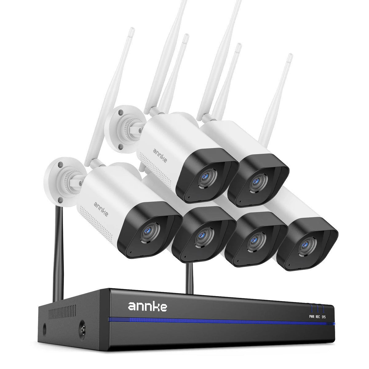 ANNKE WiFi Video Surveillance System 3MP Cameras With AI Detection