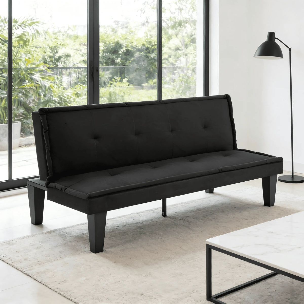 Gewnee Folding Futon Sofa Bed With Five Level Reclining Adjustment