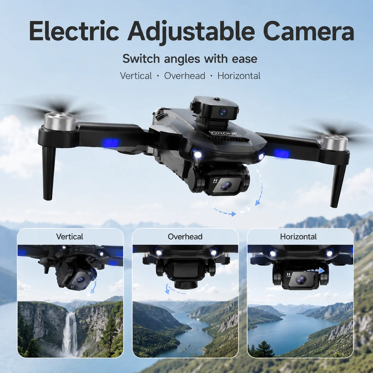 ZNLYRION F196 Brushless Drone With 4K Dual Camera FPV Quadcopter