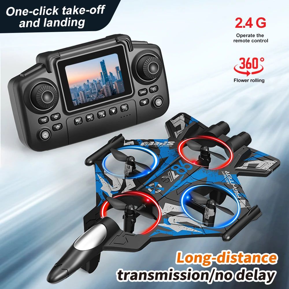 ZNLYRION Fighter RC Drone With Screen Remote And 480P Camera