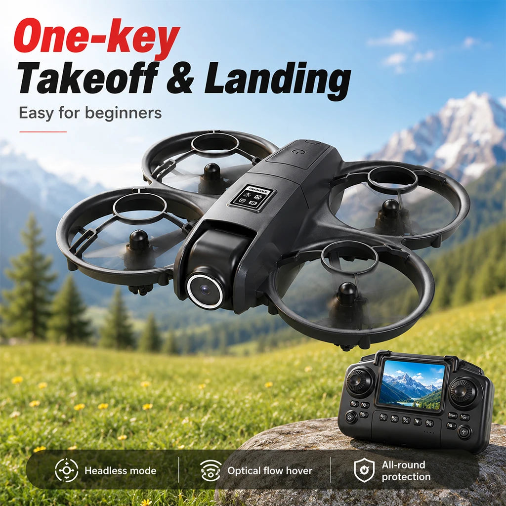 ZNLYRION Protective Drone With Dual Camera And Screen Remote