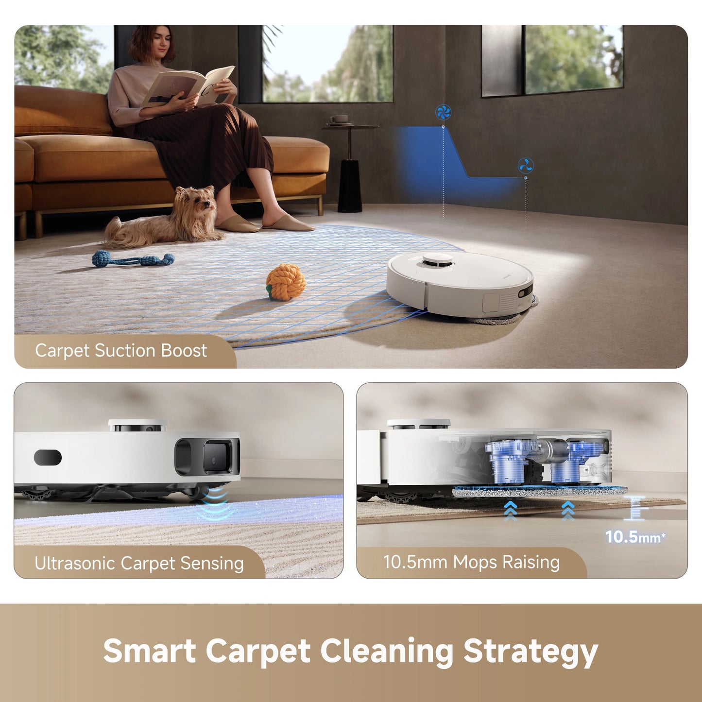Dreame Robot Vacuum And Mop 13000Pa Suction With Auto Empty Base Station