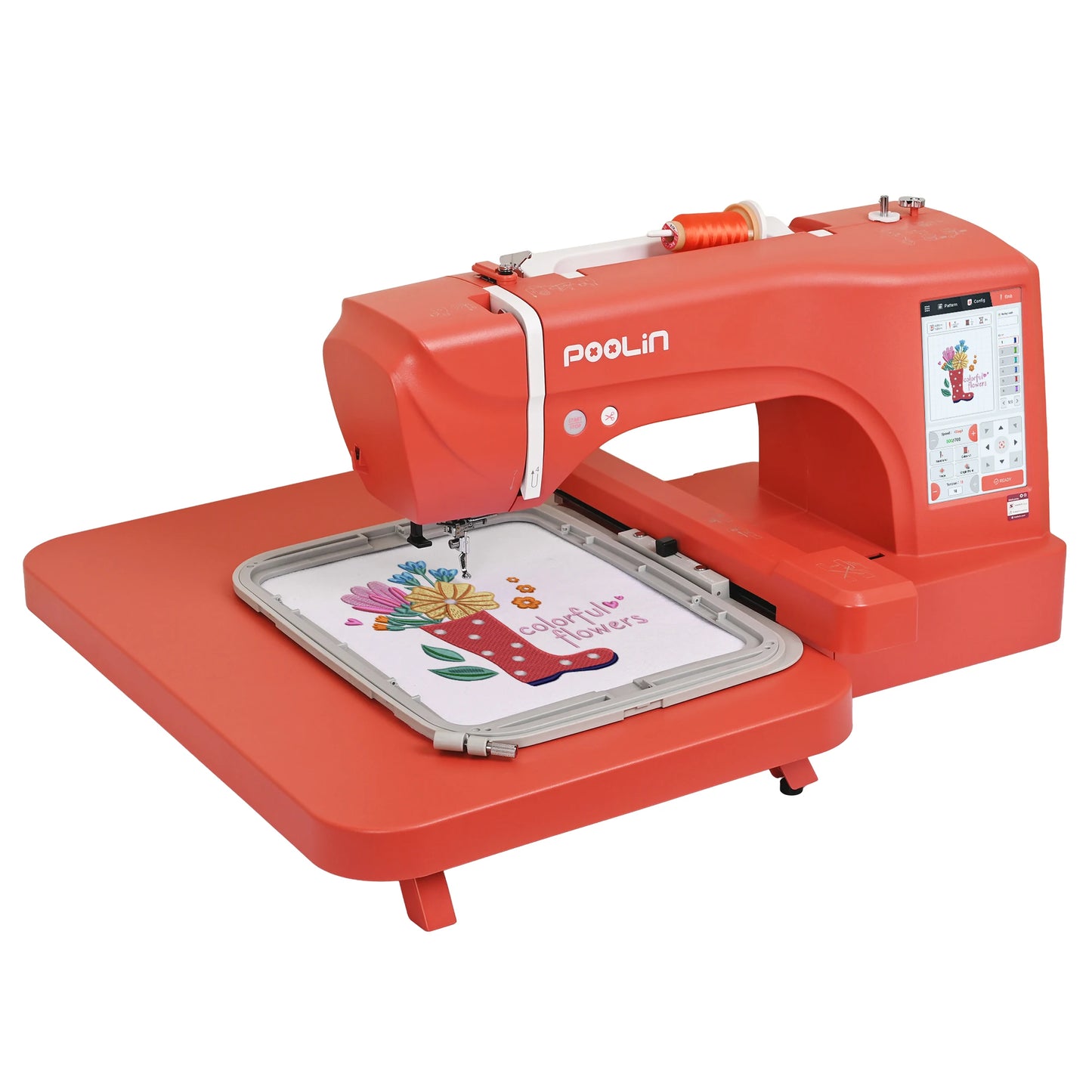 Poolin EOC06RE Computerized Embroidery Machine For Beginners