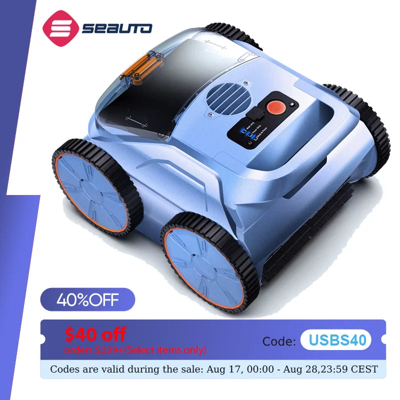 Seauto Cordless Robotic Pool Cleaner Reliable Performance