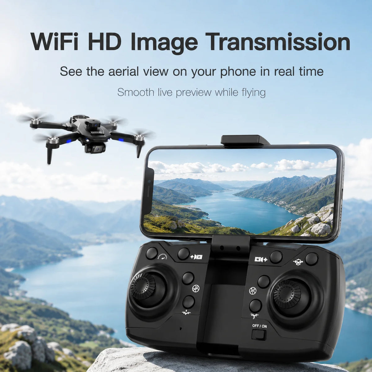 ZNLYRION F196 Brushless Drone With 4K Dual Camera FPV Quadcopter