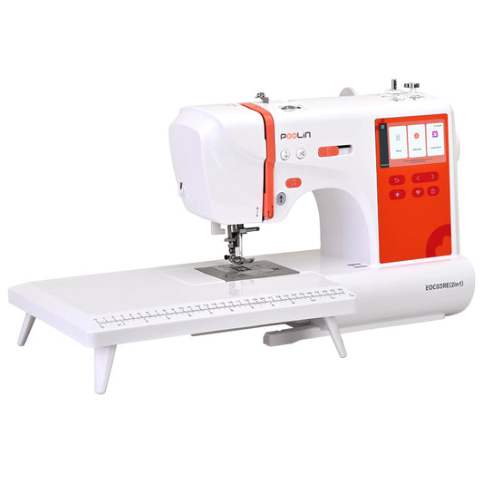 Poolin EOC03RE 2in1 Computerized Sewing And Embroidery Machine