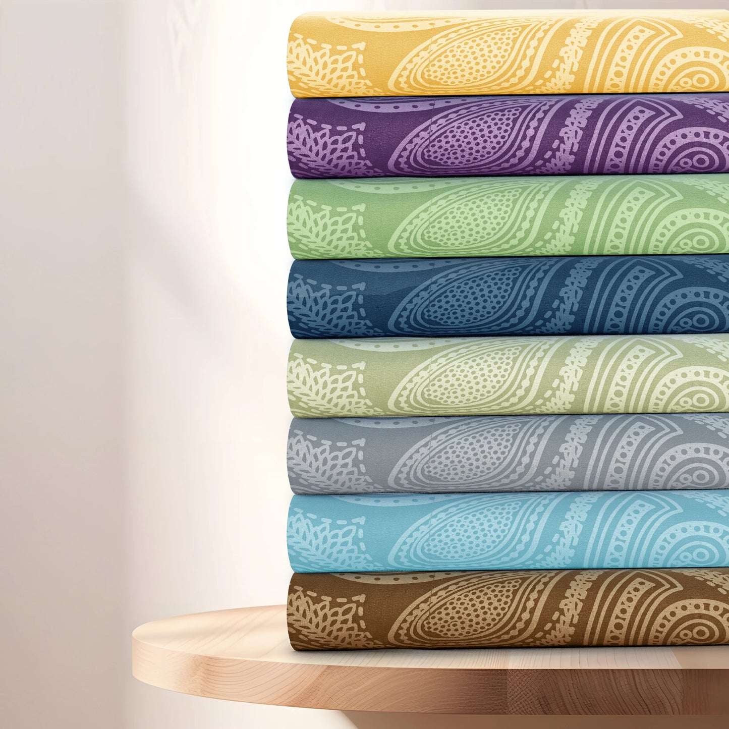 Lux Decor Paisley Microfiber Sheet Set Wrinkle Free
