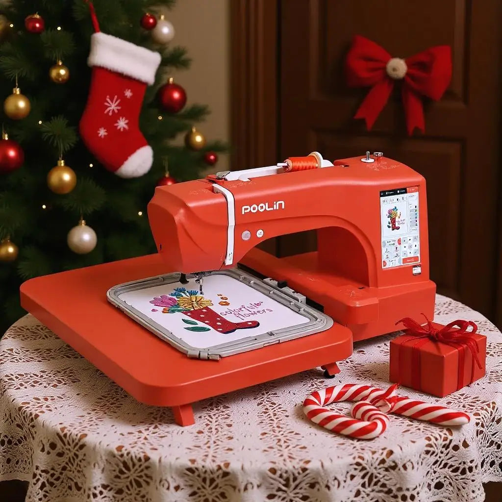Poolin EOC06RE Computerized Embroidery Machine For Beginners