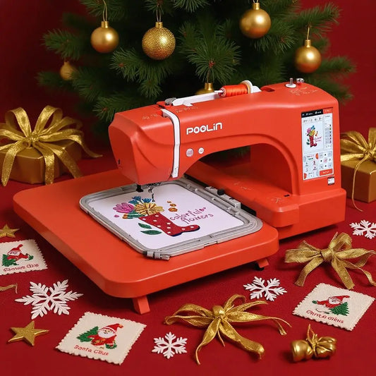 Poolin EOC06RE Computerized Embroidery Machine For Beginners