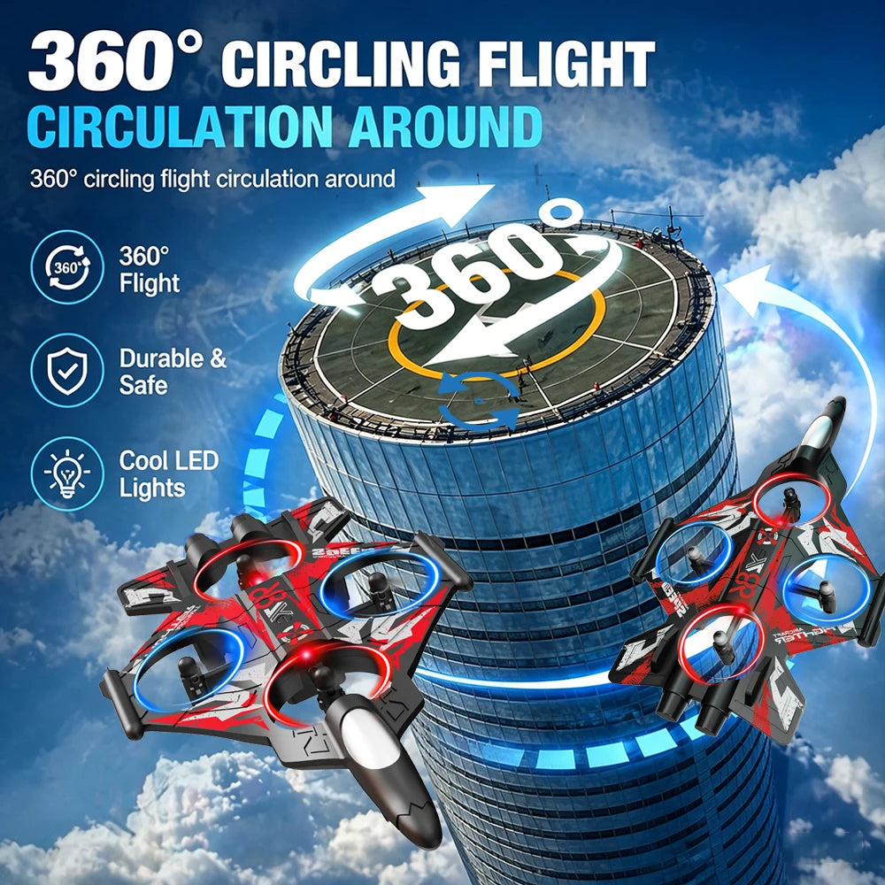 ZNLYRION Fighter RC Drone With Screen Remote And 480P Camera