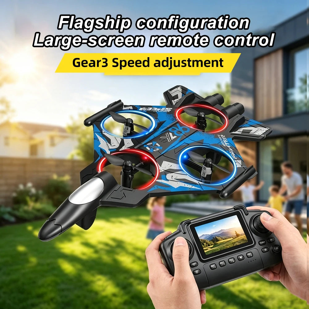 ZNLYRION Fighter RC Drone With Screen Remote And 480P Camera