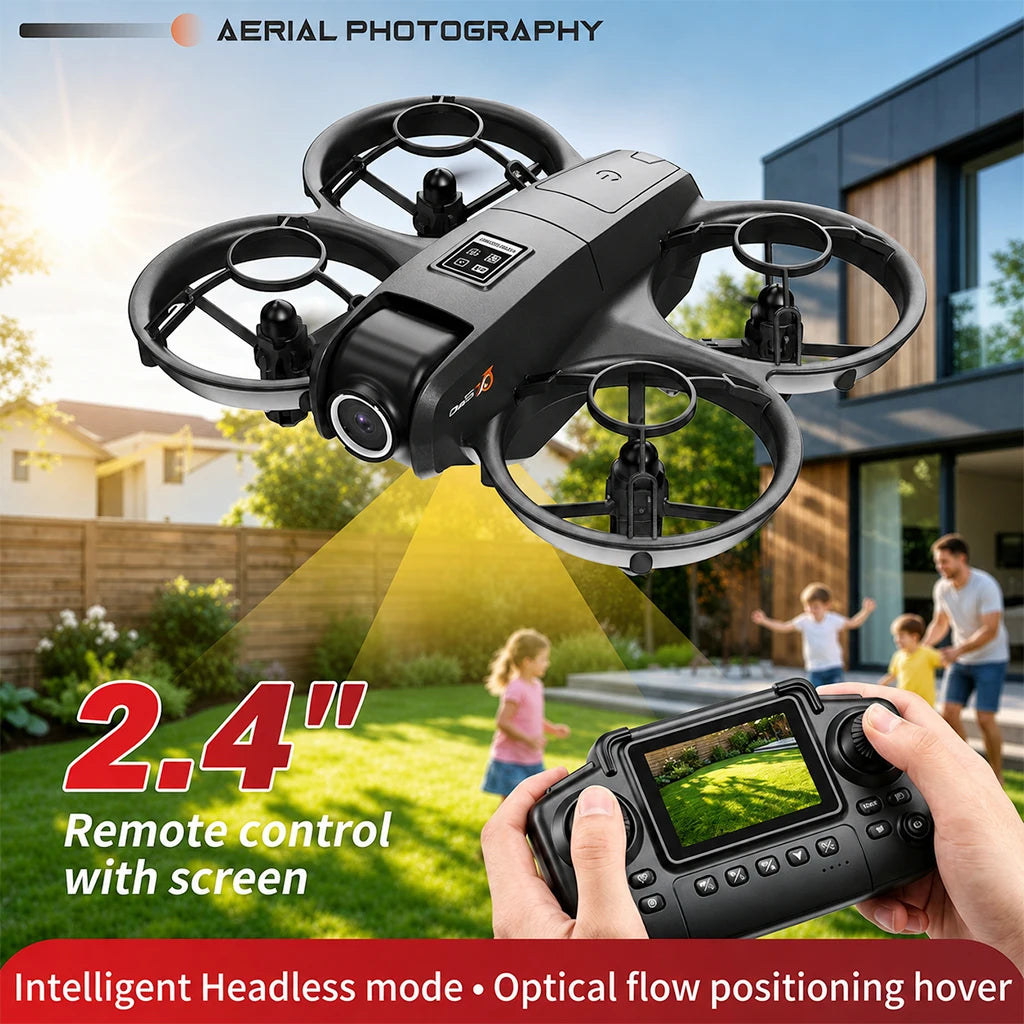 ZNLYRION Protective Drone With Dual Camera And Screen Remote