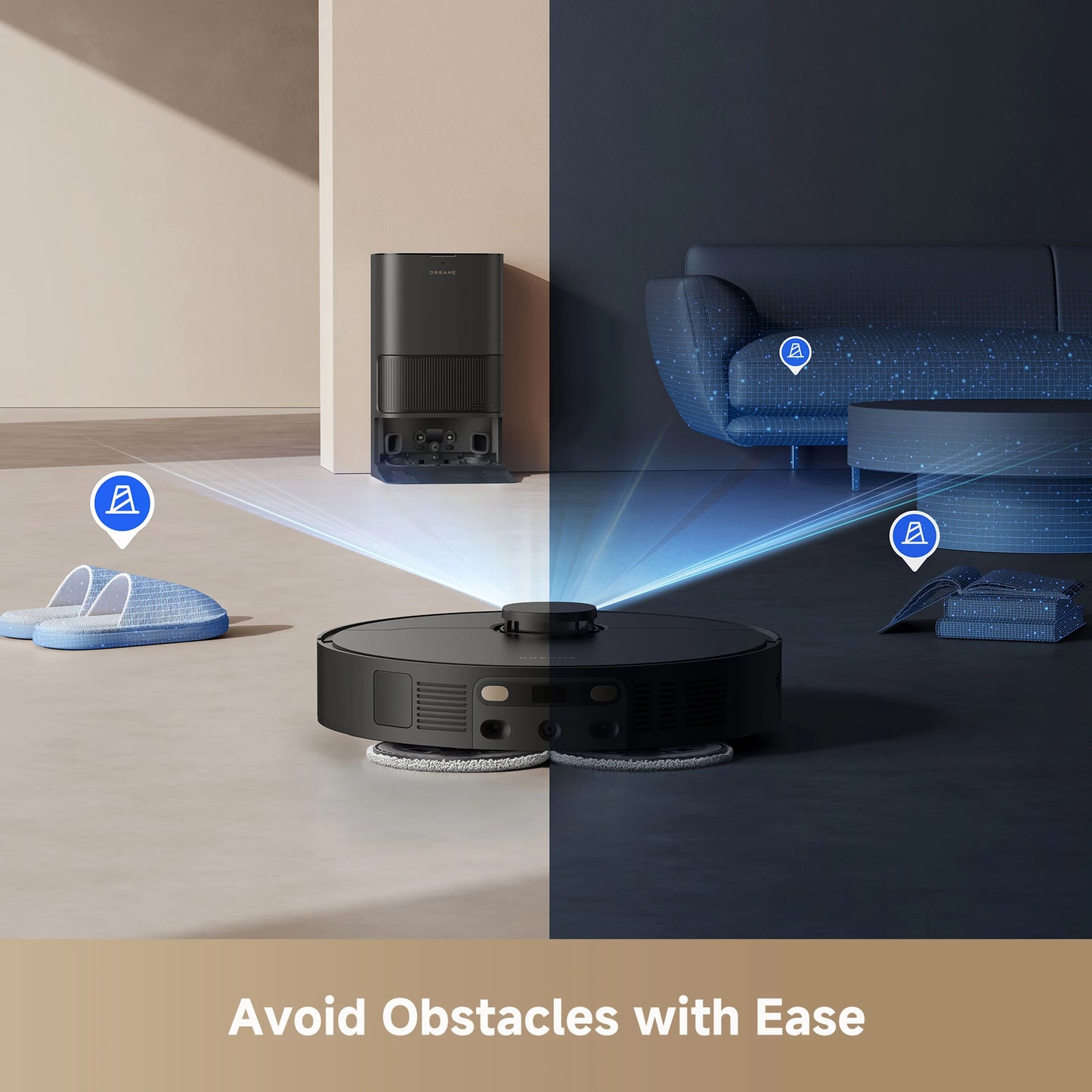 Dreame GoVac 400 Robot Vacuum And Mop With Auto Empty
