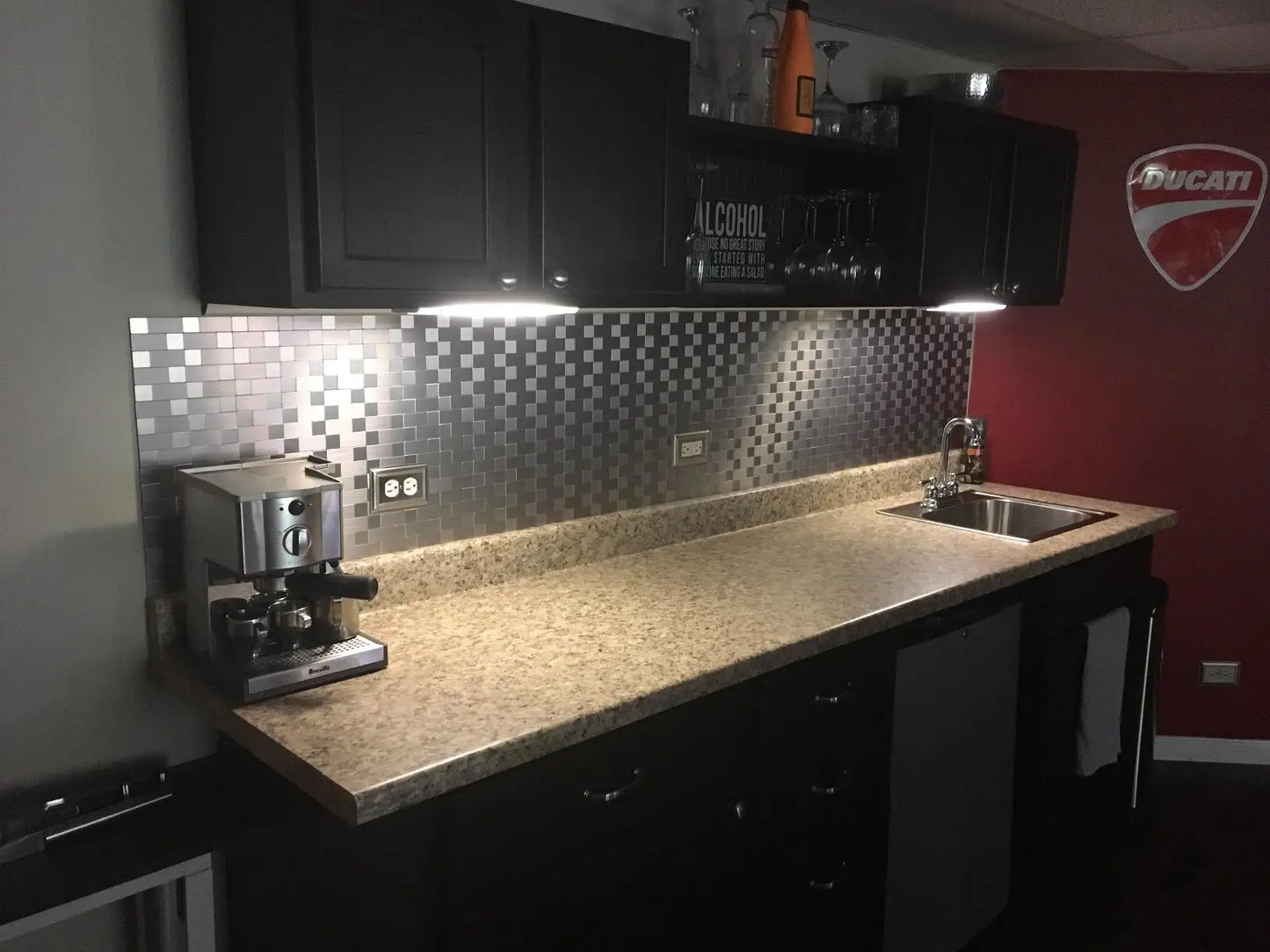 Art3d Peel And Stick Backsplash Tiles Stainless Steel Brushed Mosaic